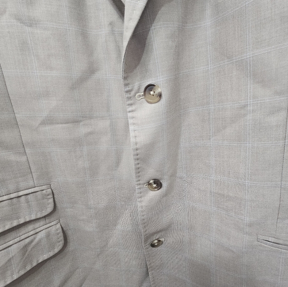 Steve Harvey Collection Beige Suit Jacket - Picture 3 of 14